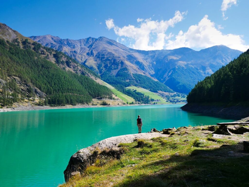 Vista lago di Vernago